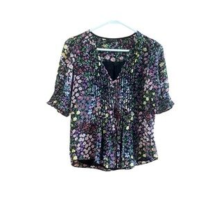 1.State Floral Chiffon Blouse‎